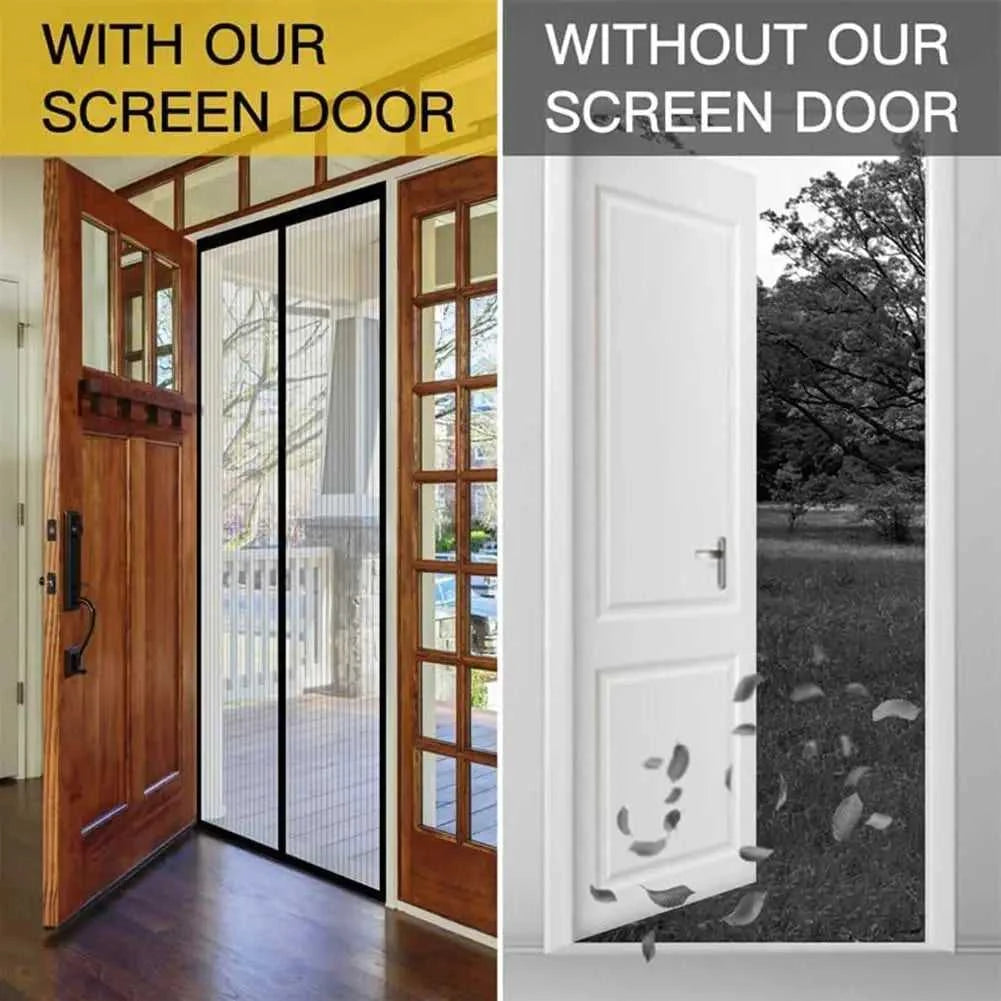 Magnetic Screen Door Hands Free Mesh Partition Heavy Duty Curtain Keeps Bugs Out Frame Hook & Loop Pet and Kid Friendly The jack market .AU The jack market .AU Home $ 53 14:173#90x210CM