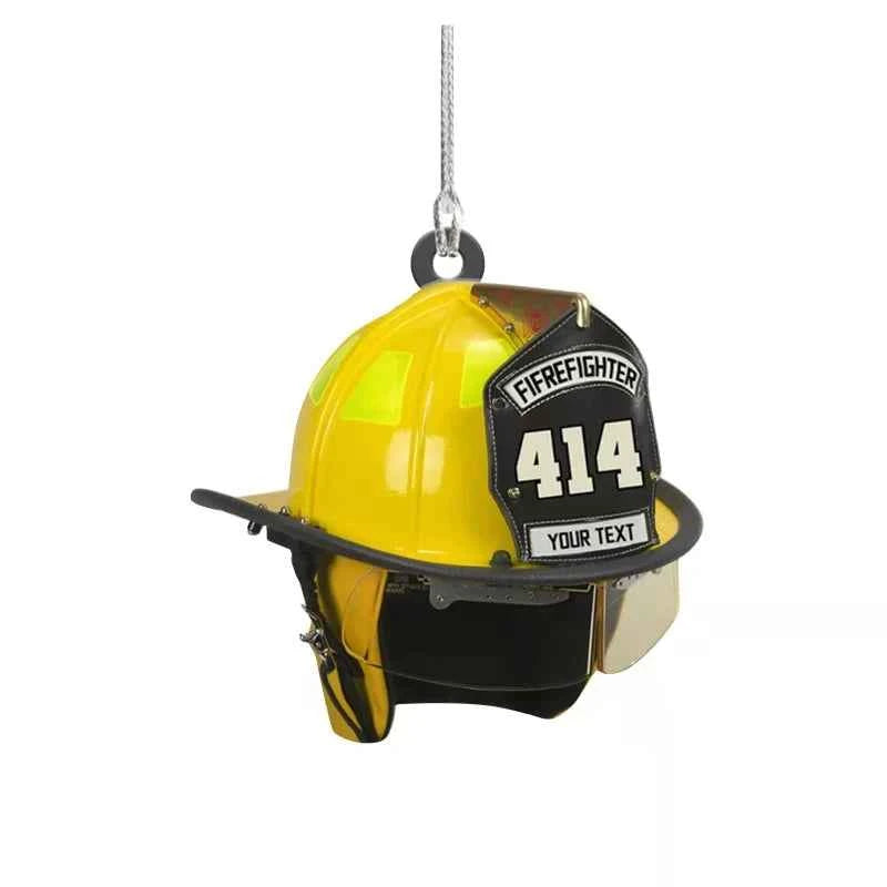 for Creative Firefighter Decoration Acrylic Fireman Helmet Style Pendant School Rewards for Ideal Gifts for Men Boys D7YA
