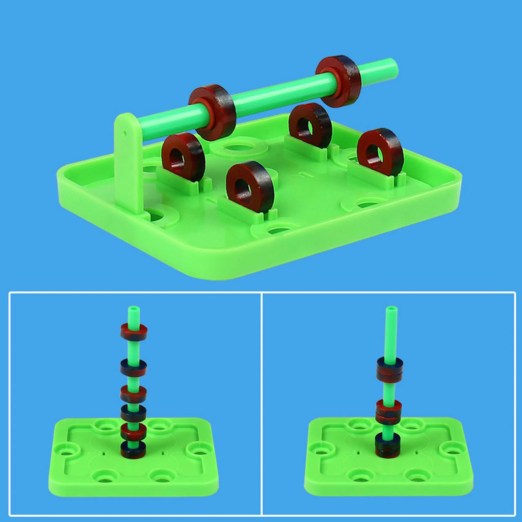 Science Magnet Set Basic Physics Principles Bar Ring Horseshoe Compass Children Educational Experiment Tools