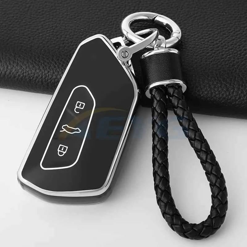 TPU Car Remote Key Case Cover For Volkseagen VW Golf 8 MK8 GTI GTD R ID.3 ID.4 2020 Cupra Auto Interior Decoration