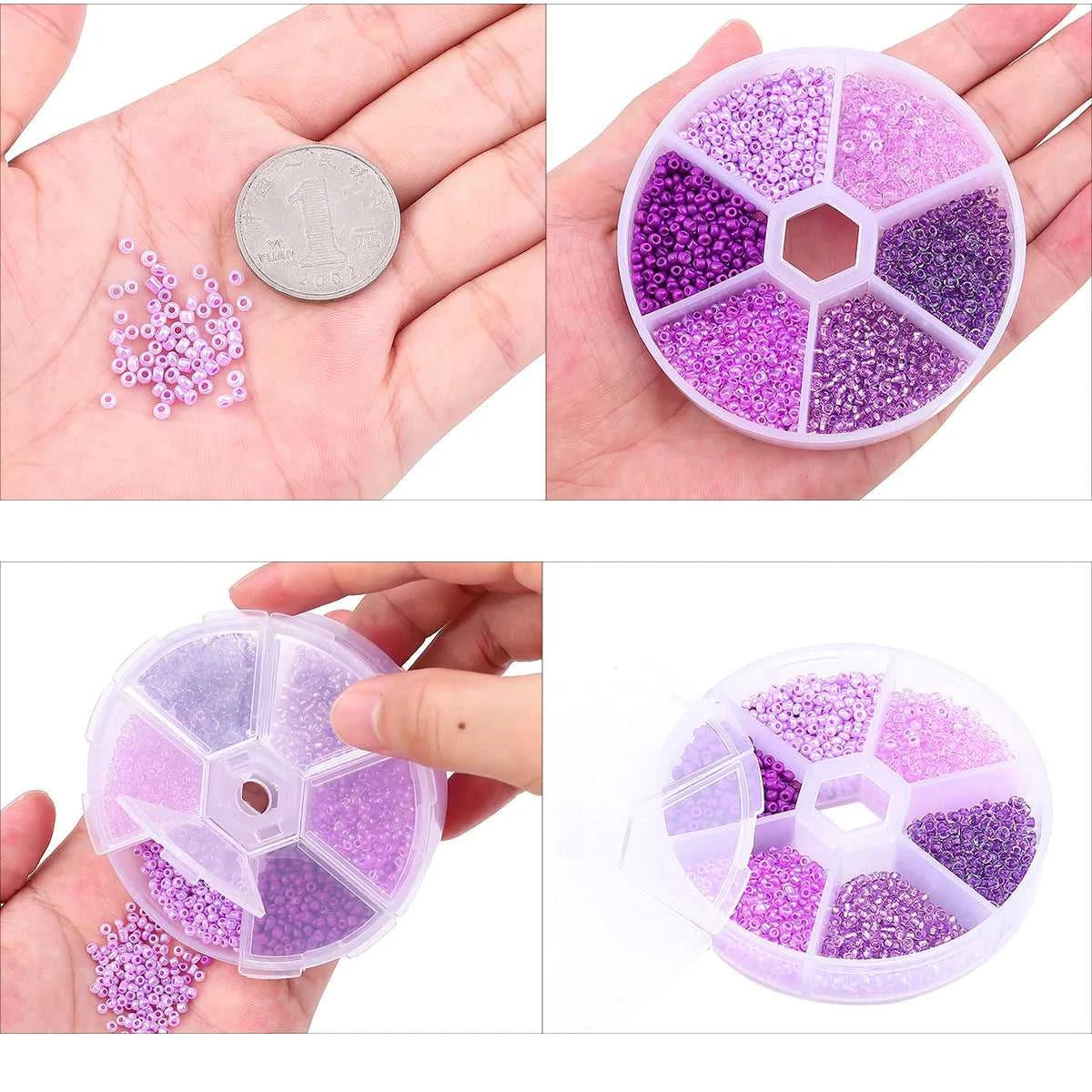3900pcs Glass Rice Beads 6 Grid Set Box Loose Beads Handmade Bead String Material Pack DIY Bracelet Necklace Jewelry Accessories The jack market .AU The jack market .AU Jewellery & Chains $ 48 14:29;5:100016944#2mm about3900pcs