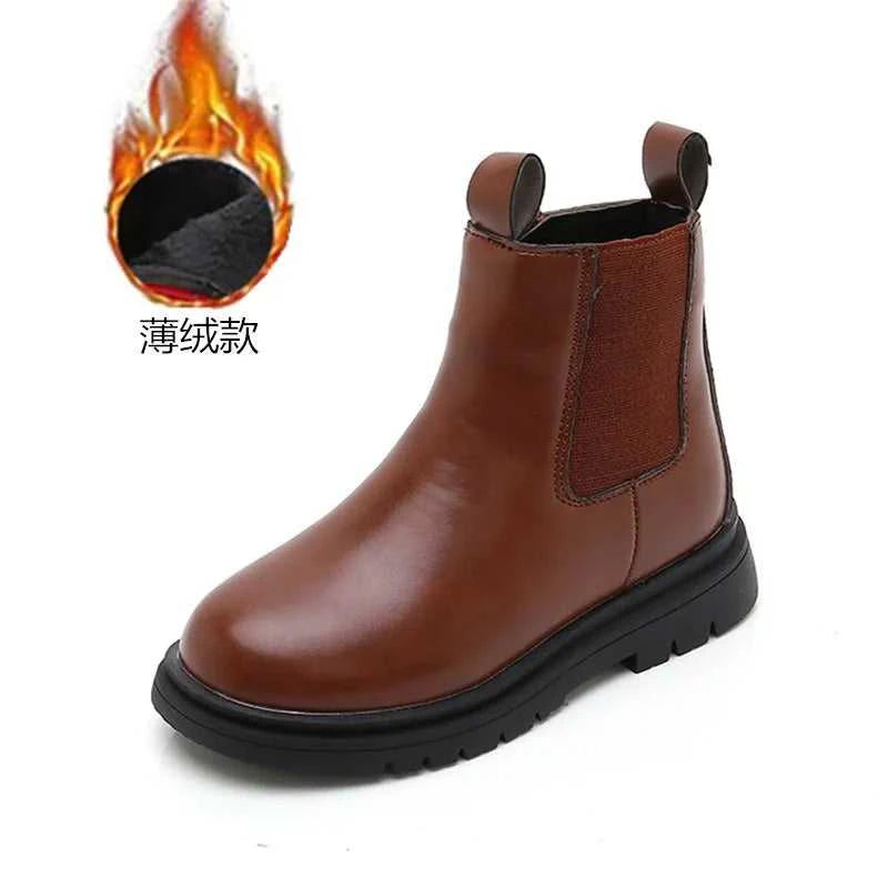 Size 27-37 Kids PU Leather Boot Warm Autumn Winter Children's Shoes Princess Girls Anti Slip Foot Warmer Snow Boots The jack market .AU The jack market .AU Mum & Kids: Essential Products for Every Family $ 43 14:365458#D-12Brown;200000124:150#27