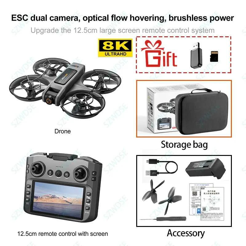 NEW S156 RC Drone 2.4G 5G WIFI Professional 8K Aerial Photography Remote Control Aircraft HD Dual Camera Quadcopter Boy Toy Gift The jack market .AU The jack market .AU Drones $ 124 14:350852