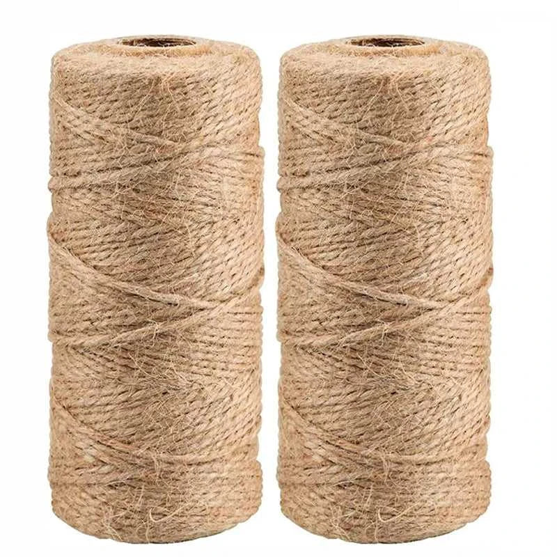 1MM 2MM Natural Vintage Jute Rope Cord String Twine Burlap DIY Crafts Gift Wrapping Jute Hemp Gardening Wedding Party Decoration The jack market .AU The jack market .AU Home $ 23 14:100006056#2mm 100meters