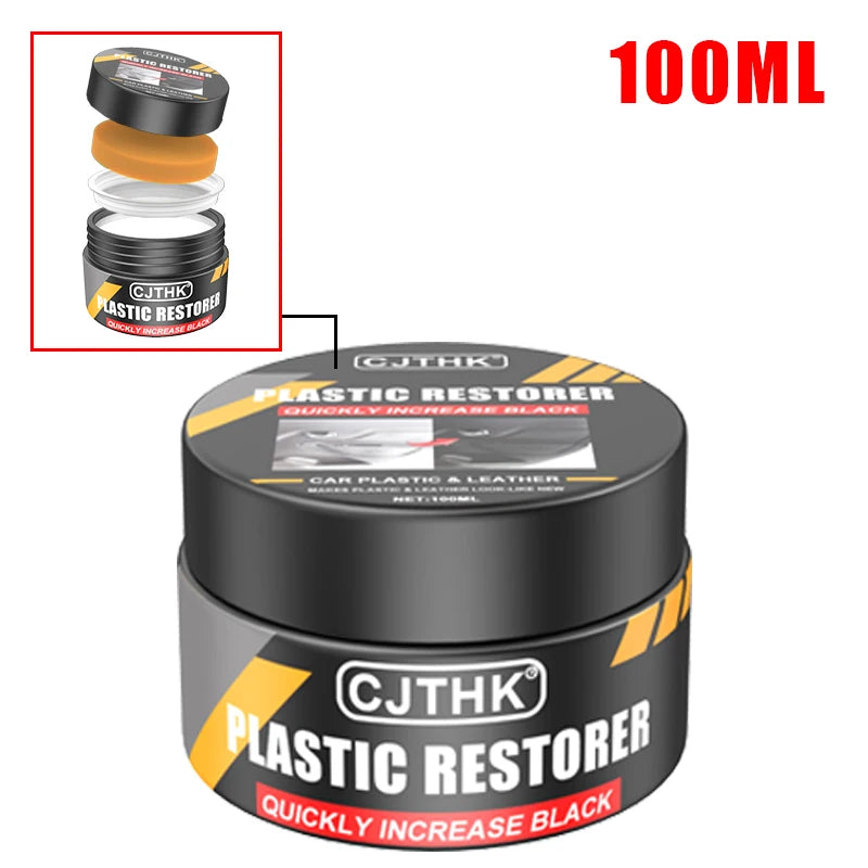 Car Plastic Restorer Back To Black Gloss Auto Interior Leather & Panel Renewal Wax Coating Agent Auto Polish And Repair Coating