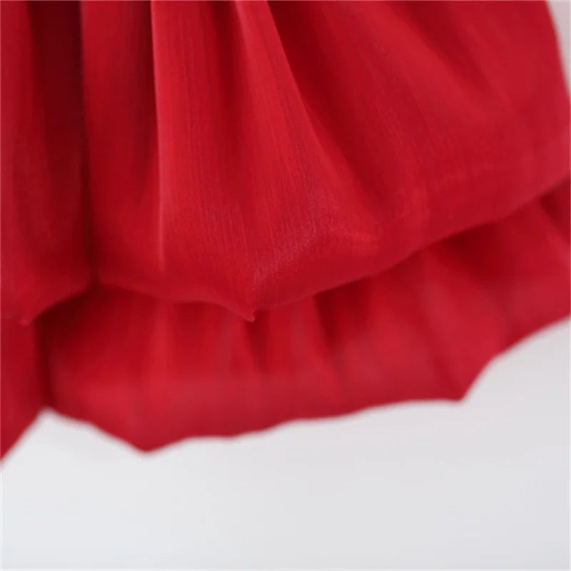 0-3 Y Fashion Summer Baby Girls Sleeveless Dress Children Birthday Party Evening Dresses Kid Wedding Fairy Costume Toddlers Wear