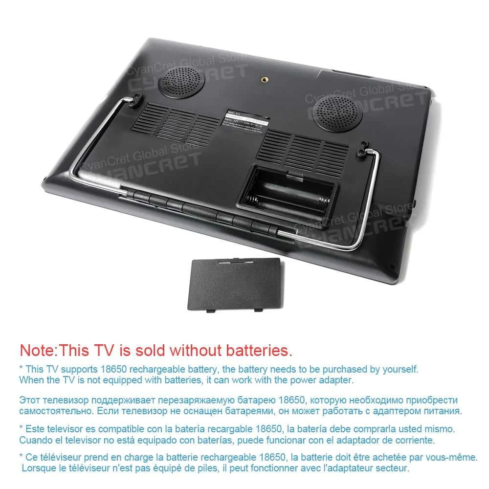 LEADSTAR D14 14" Portable TV DVB-T2 TDT ATSC ISDB-T Analog Mini Small Car Television Without Battery Support HD-IN H.265 AC3 The jack market .AU The jack market .AU Home $ 207 <none>