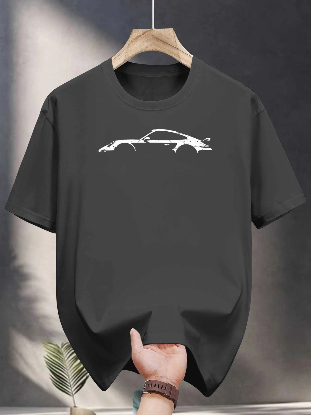Men's 100% pure cotton fashionable casual loose white car pattern printed round neck short sleeved T-shirt top The jack market .AU The jack market .AU Men Fashion $ 30 14:193#A1543-hei;5:872
