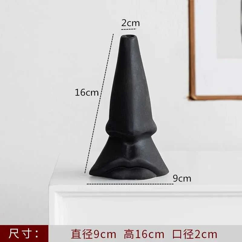 Nordic Decoration Home Flower Vase Black and White Art Ceramic Vase Minimalism Dried Flower Arrangement Accessories B&B Ornament The jack market .AU The jack market .AU Home $ 51 14:200006155#1pcs