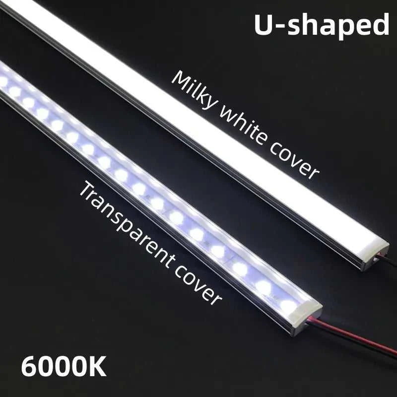 LED cabinet bar light 5730 5630 36LEDs Kitchen light under furniture 12V DC 50cm profile aluminum led hard strip Linear lights The jack market .AU The jack market .AU Home $ 85 136:202573808#V Milky cover 3000K;14:193#10PCS