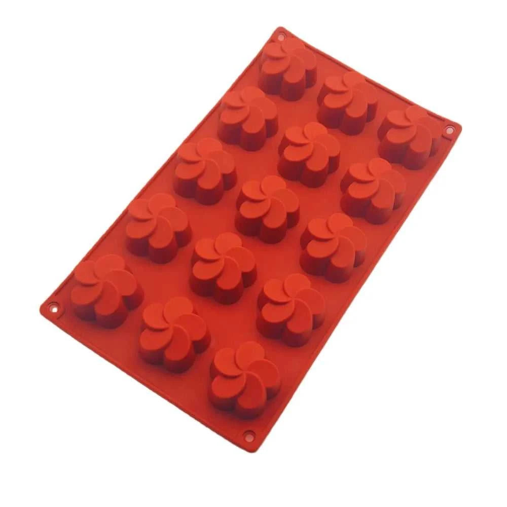 15 Hole Windmill Flower Shape Silicone Chocolate Mold DIY Ice Tray Multi-function Kitchen Baking Tools French Dessert Cake Mold The jack market .AU The jack market .AU Home $ 25 14:200004889#DGMJ040-5