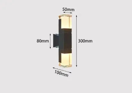 LED Waterproof Wall Lamps, Indoor and Outdoor Light, Courtyard Porch, Living Room, Corridor, Bedroom Wall Sconce, - Jack market 1988Jack Market 1988