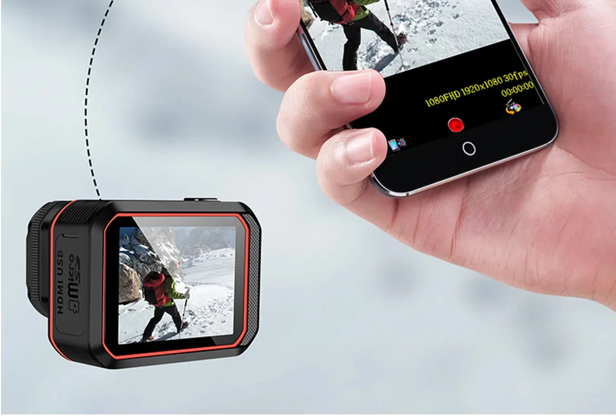 Action Camera 4K60FPS WiFi Anti-shake Action Camera With Remote Control Screen Waterproof Sport Camera drive recorder