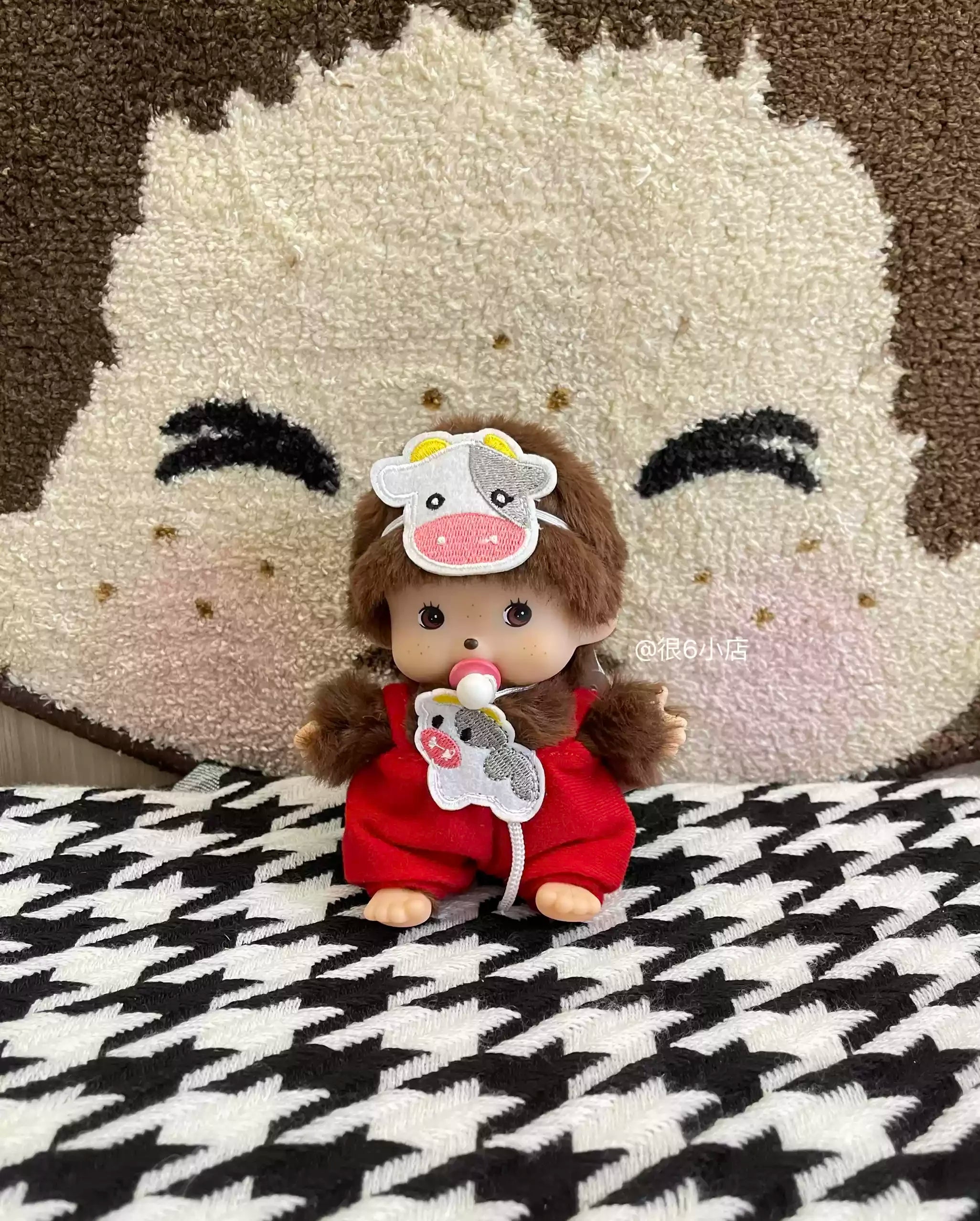 In Stock 15cm Mongon Monkey Kawaii Doll Keychain Bag Pendants Toy Hand Puppet Decompression Children Cute Gift Decoration Gift