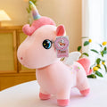 Cute Pink Unicorn with Wings Plush Toy Doll Soft Stuffed Kawaii Animals Princess Cartoon Pillow Cushion Birthday Gift for Girl