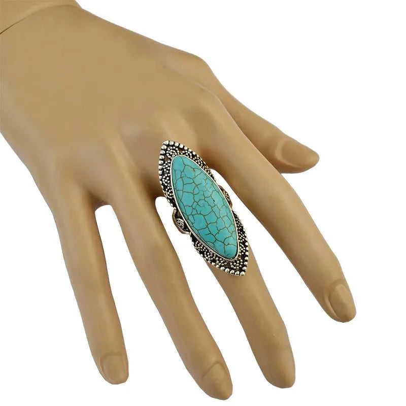 Boho Ethnic Tibet Turquoise Rings For Women Men Retro Silver Color Adjustable Carved Gypsy Tribal Pakistan Afghan Indian Jewelry The jack market .AU The jack market .AU Jewellery & Chains $ 48 200000783:10#turquoise ring D