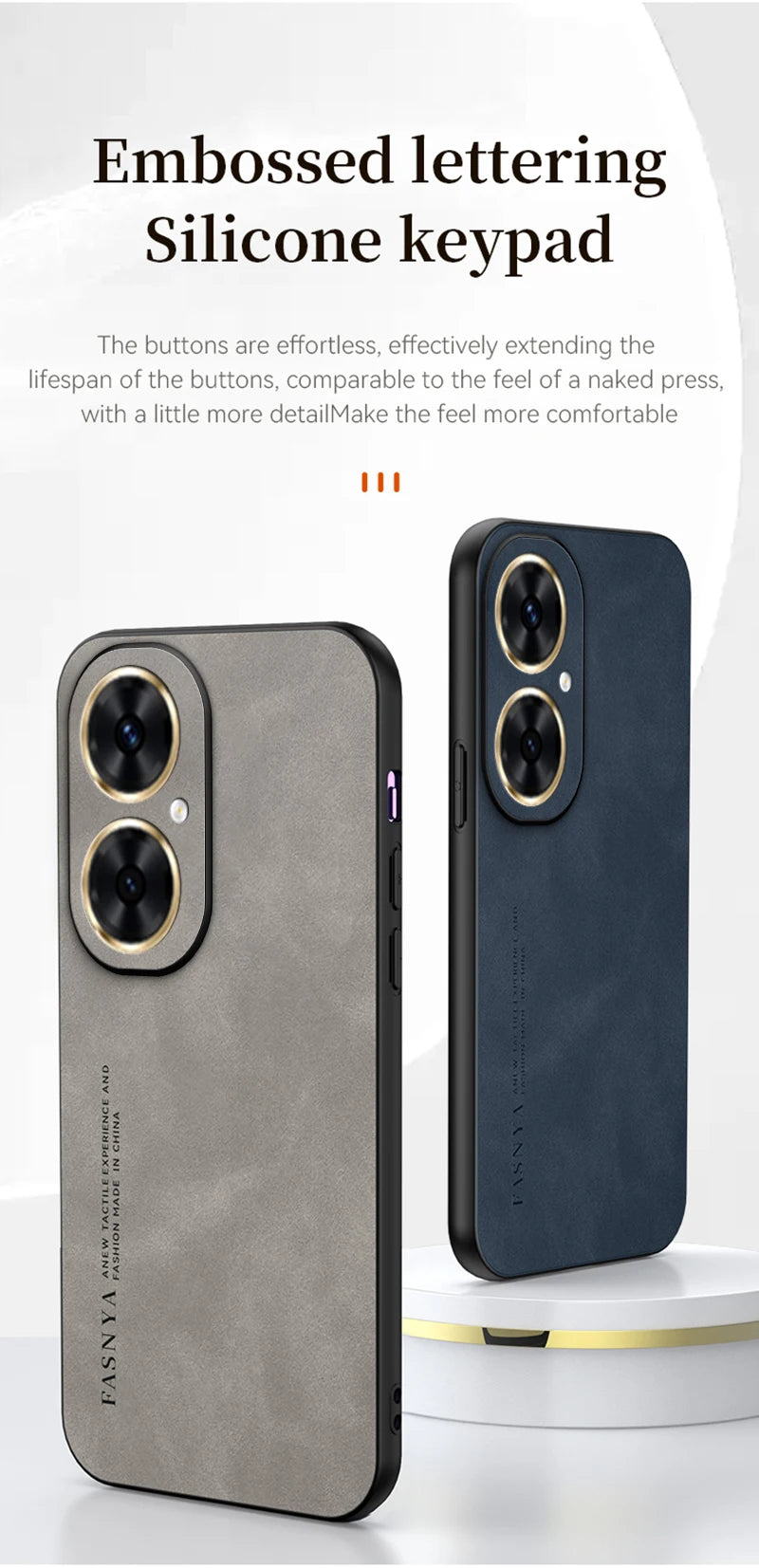 Huawei Leather Case - Soft Matte, Anti-Fingerprint, Shockproof Protection for Nova 12, 11i, 11 Pro, 10 SE, 9, 8i