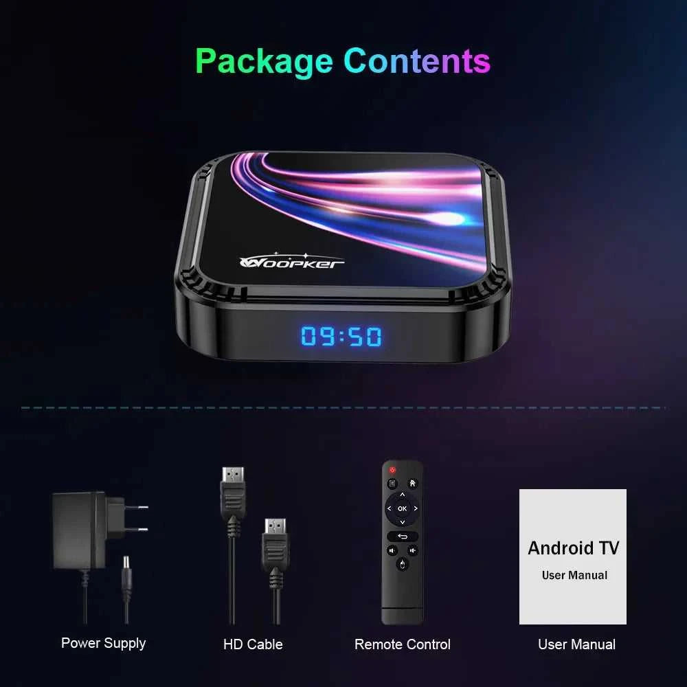Woopker Android 13 TV Box K52 Rockchip RK3528 Smart TV Box Support 8K Wifi6 BT5.0 YouTube Google Voice Assistant Set Top Box The jack market .AU The jack market .AU Accessories Electronics $ 94 14:350852#4GB 64GB;200009209:201484777