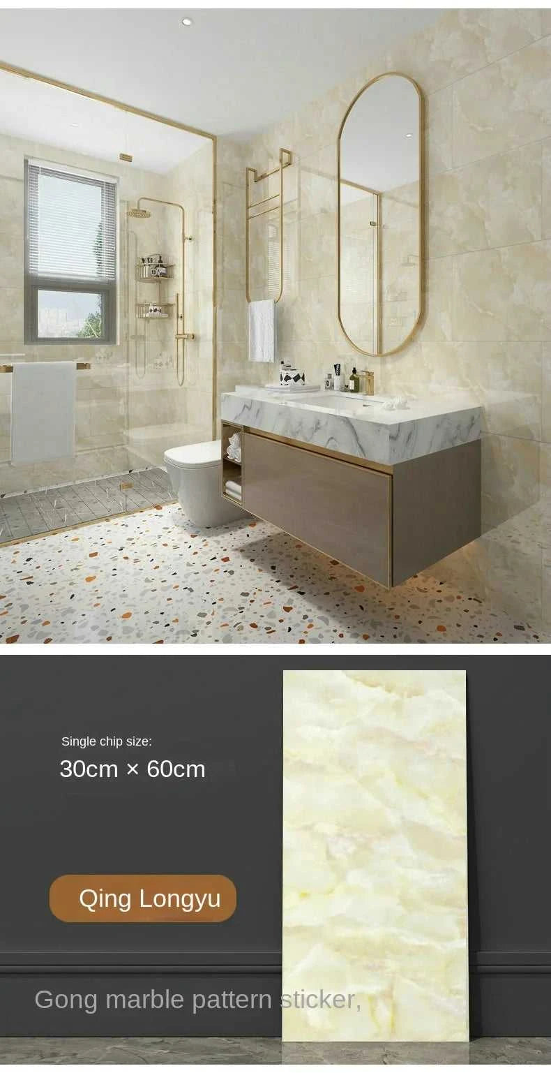 Imitation ceramic tile wall sticker wallpaper self-adhesive bathroom marble sticker self-adhesive background wall wallpaper The jack market .AU The jack market .AU Home $ 113 14:365458#White brick pattern;5:871#30X60CM 20PCS