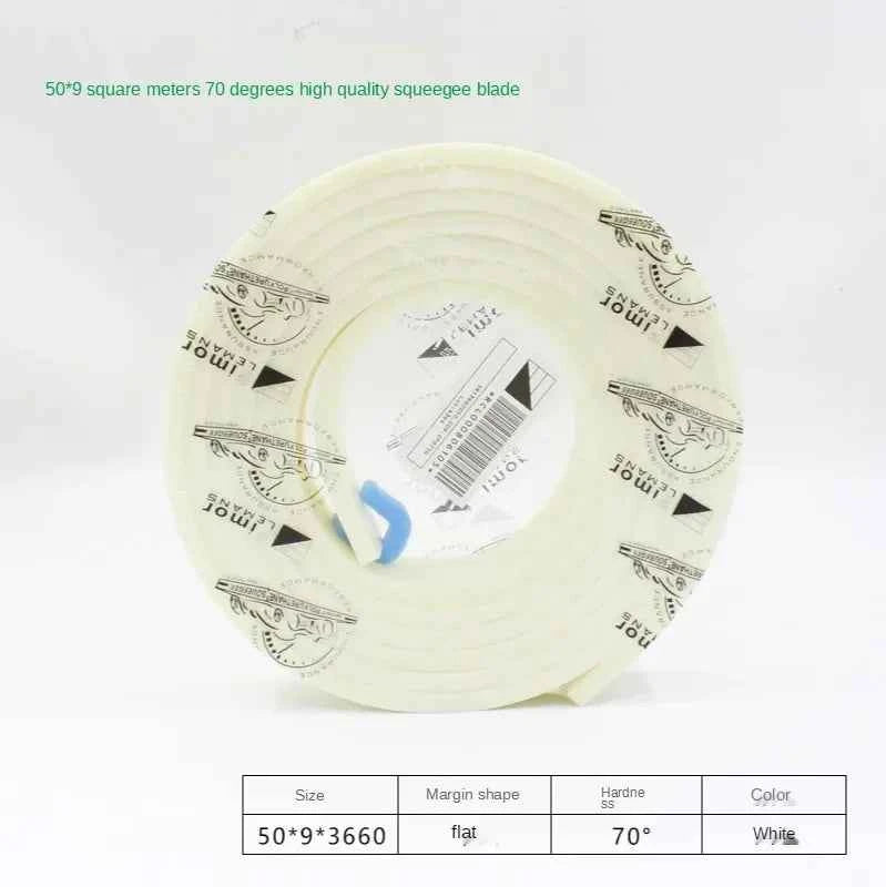 Squeegee Master 50mm Flat Silkscreen Squeegee - Durable Polyurethane Blade for Precision Printing