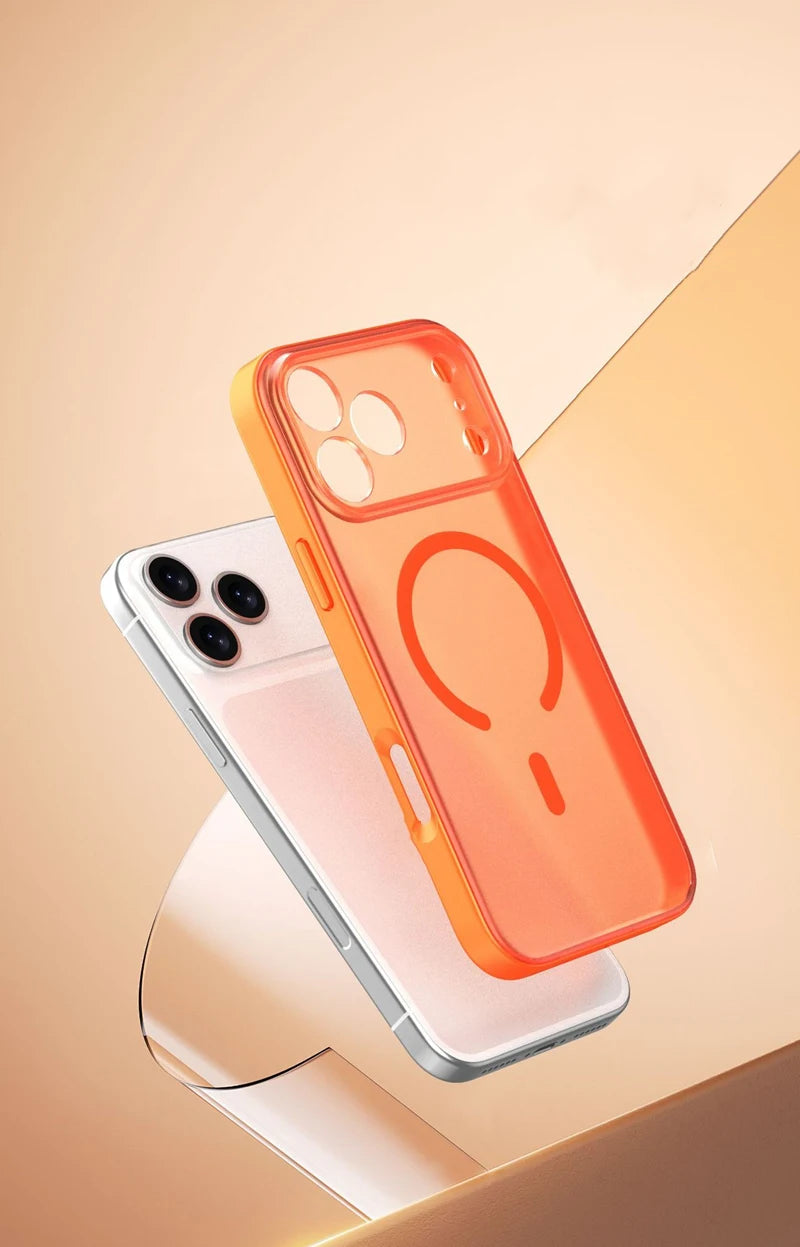 Frosted Translucent MagSafe Matte Case for iPhone 17 | Sleek Design & Wireless Charging