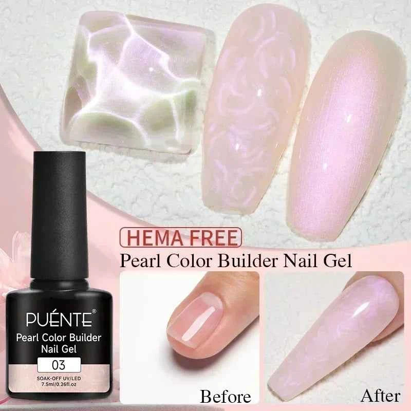 BrandName Chrome Mirror Effect Gel Polish - 5ml Golden Silvery Metallic Liner for Stunning French Nail Art