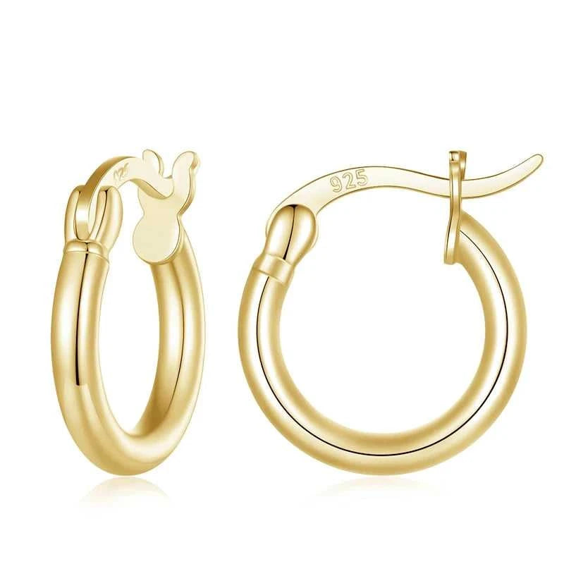 BAMOER 925 Sterling Silver Bold Classic Hypoallergenic Hoop Earrings, 14K White Gold Plated Glossy Tube Earrings for Women Gift The jack market .AU The jack market .AU Jewellery & Chains $ 65 200000226:365458#Gold - 21mm;200007763:201336100