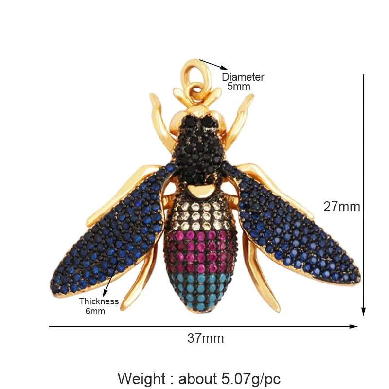 Colourful Fly Bee Ladybird Insect Charm Paved with Rainbow Cubic Zirconia,18K Gold Plated Jewelry Making Hand Craft Material M75 The jack market .AU The jack market .AU Jewellery & Chains $ 63 14:29#M750426-Gold;200007763:201336100