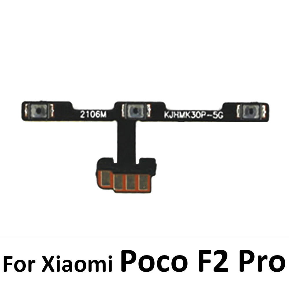 New For Xiaomi Poco F1 F2 X3 GT X4 Pro 5G M3 Pro A1 A2 A3 Lite Power Switch On Off Volume Key Button Flex Cable Replacement