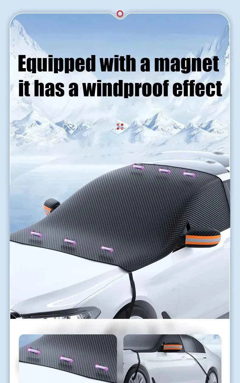 Magnetic Car Front Windscreen Cover Automobile Sunshade Windshield Snow Sun Shade Waterproof Exterior Covers Accessories