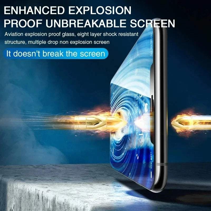 BrandName 100D Curved Ceramic Screen Protector for iPhone 16 Pro Max, 15, 14, 13, 12, Mini, XS, X, XR, 6, 7, 8, SE2