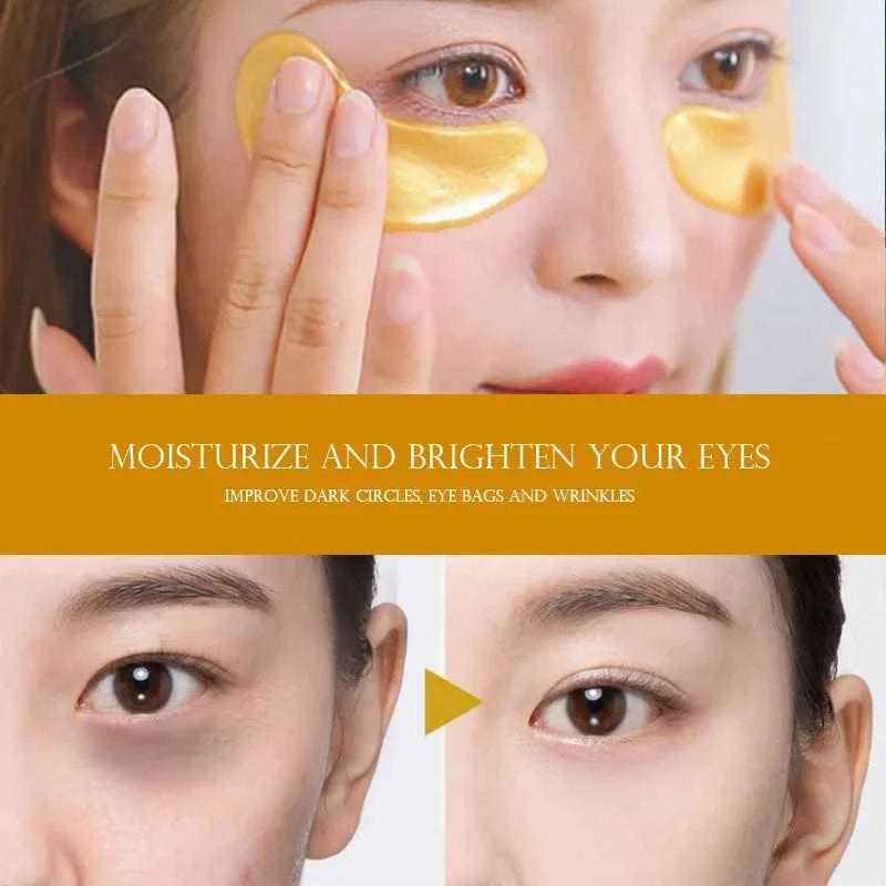 Gold Collagen Eye Masks - Revitalize, Hydrate & Erase Dark Circles & Puffiness