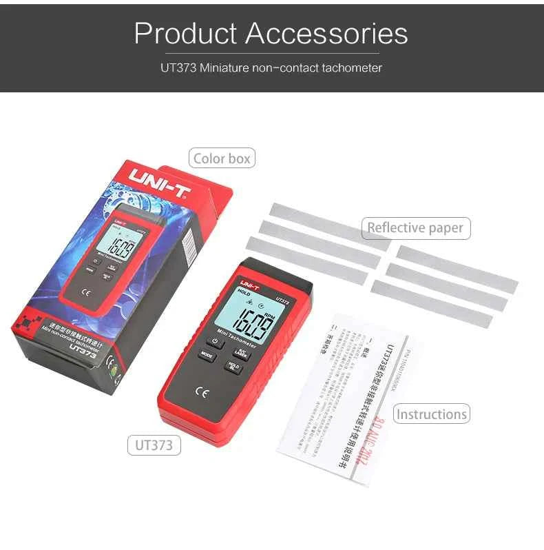 UNI-T Mini Digital Laser Tachometer - Non-Contact RPM Measurement up to 99,999 RPM with Backlight