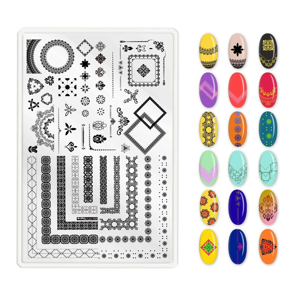 Maple Leaf Nail Stamping Plates - Stunning Autumn & Winter Leaf Designs for Unique Manicures
