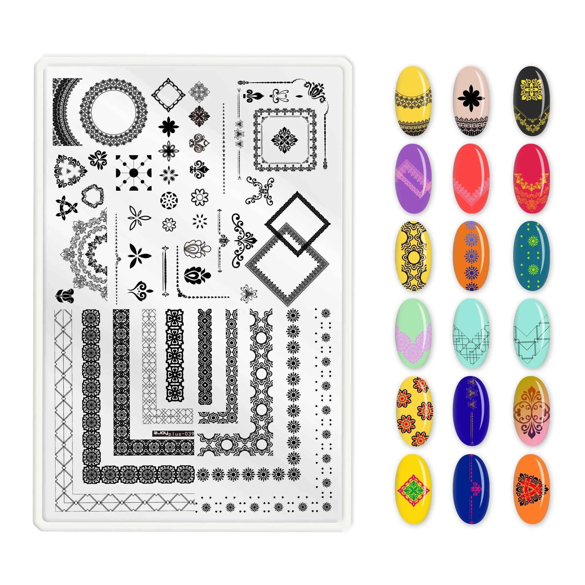 Maple Leaf Nail Stamping Plates - Stunning Autumn & Winter Leaf Designs for Unique Manicures