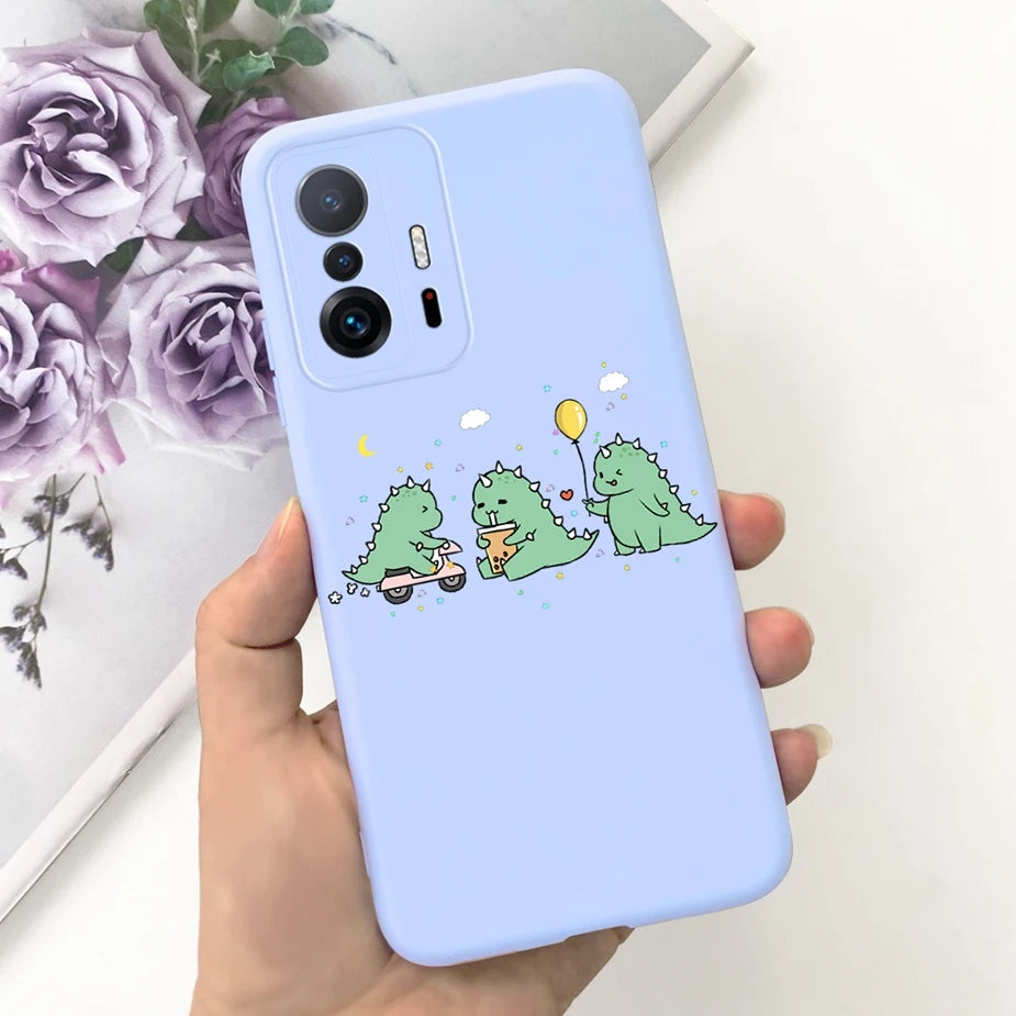 Xiaomi 11T Pro Case - Cute Cartoon Design, Soft Silicone Protection for Xiaomi Mi 11T Pro & 11TPro