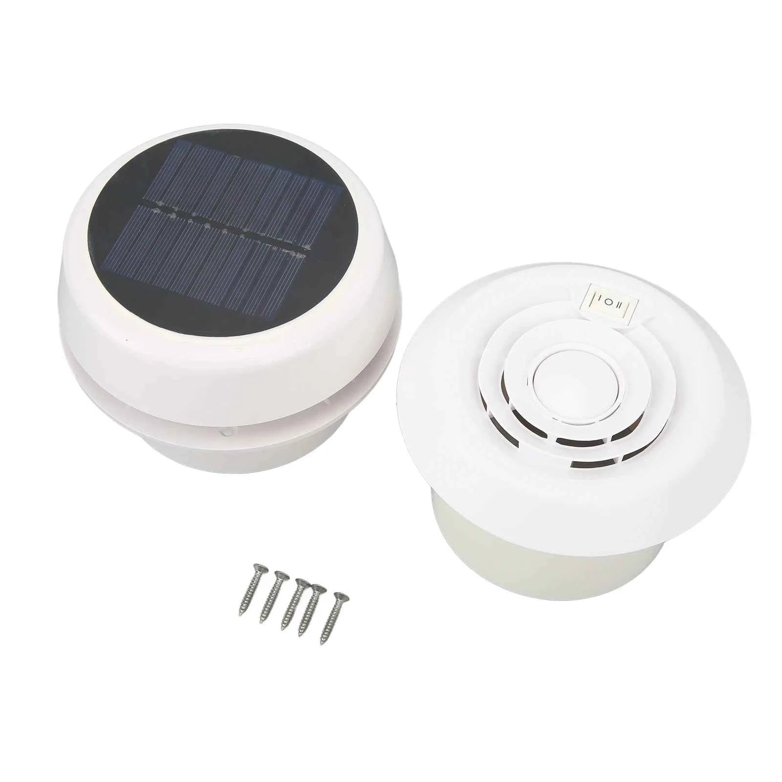 DC12V RV Roof Exhaust Fan Noiseless Solar Powered Vent for Campers  Ships Yachts RV Roof Vent Fan Solar Roof Exhaust Fan