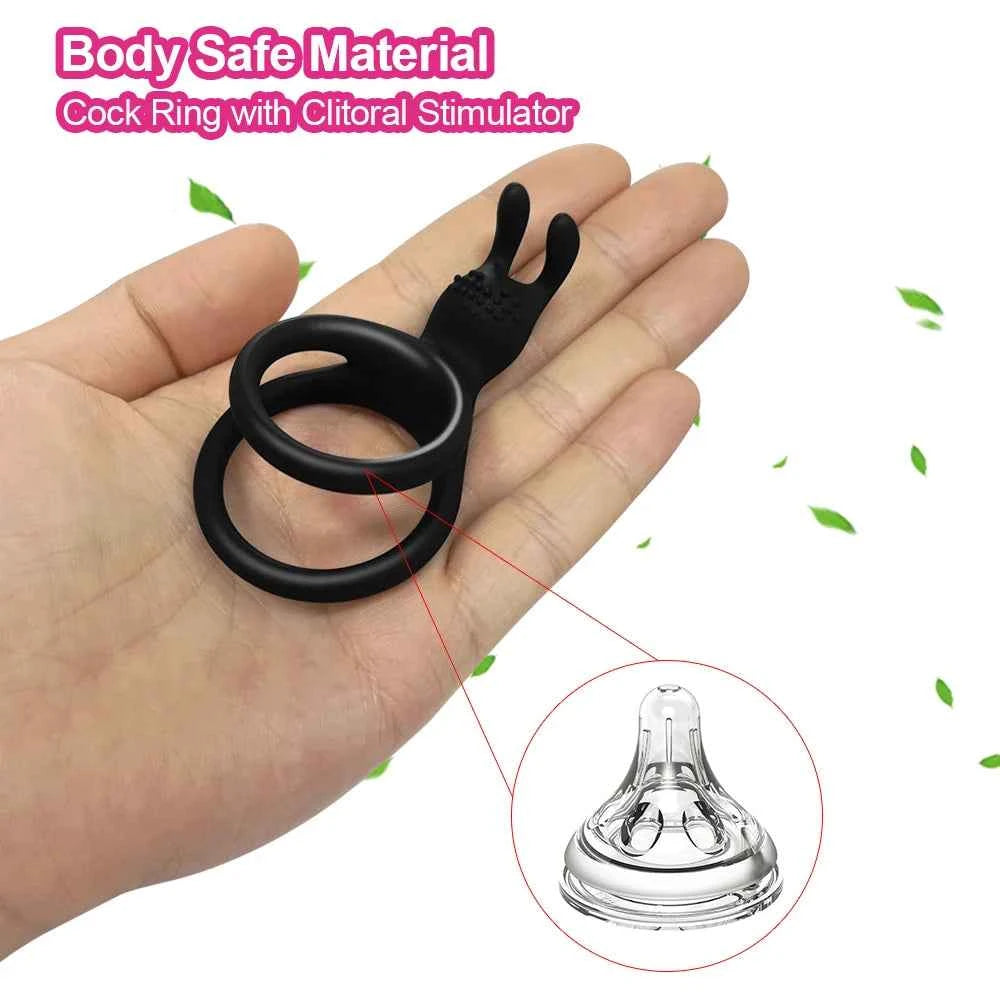 Silicone Cockring Sleeve for Enhanced Pleasure & Delayed Ejaculation - Perfect for Couples