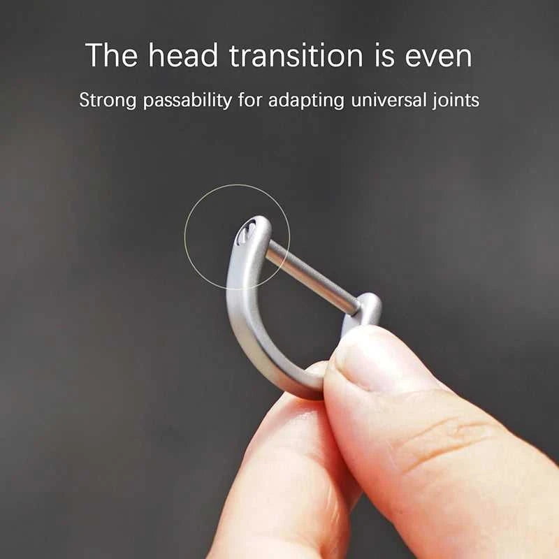 Titanium D Ring Key Shackle U Shape Key Ring Horseshoe Clasp For Car Fob DIY Leather Key Organizer Keychain The jack market .AU The jack market .AU Jewellery & Chains $ 47 14:29#Stainless steel 12mm