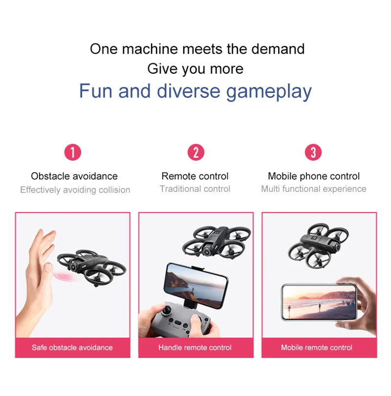 New D16 Mini Drone 8K HD Dual Camera GPS Positioning Profesional 180° Electric Adjustable Obstacle Avoidance Bushless UAV 2026