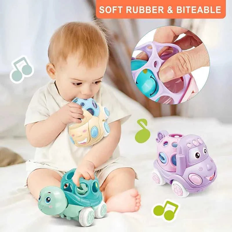 Baby Car Toys for 6 12 Months Friction Car Infant Soft Rubber Inertial Push and Go Vehicles Roll Car Hand Rattle Gift for Kids The jack market .AU The jack market .AU Little Wonders $ 49 14:350852#Taxi