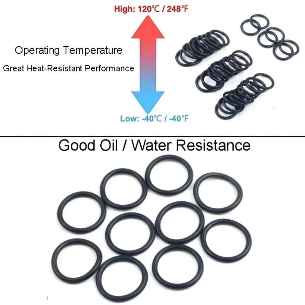 24Sizes Universal Car Air Conditioning HNBR O Rings Auto Repair Tools Compressor Rubber Rings Sealant Car Accessories