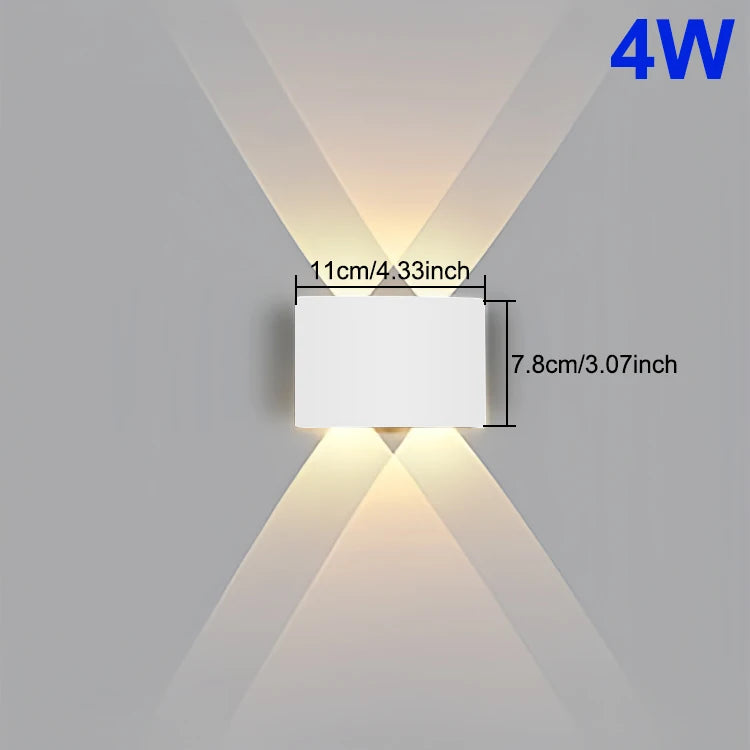 LED Wall Light Waterproof IP65 Outdoor Wall Lamp Garden Porch Light Decor Garden Yard Bathroom Bedroom Living Room AC85-265V - Jack market 1988Jack Market 1988