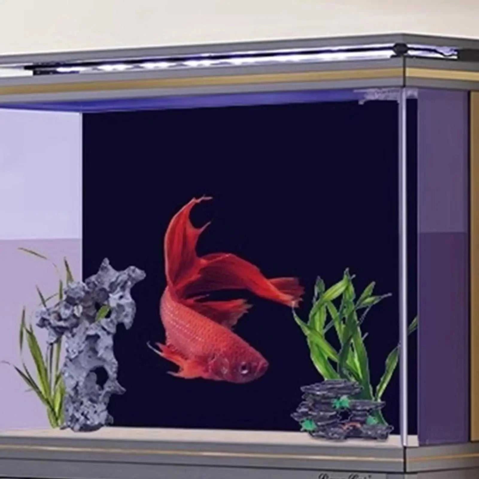 Fish Tank Background Sticker Black Static Cling Film Adhesive-Backed Film Wallpaper Aquarium Background Decorations The jack market .AU The jack market .AU Fishing Gear $ 25 14:193#30x200cm