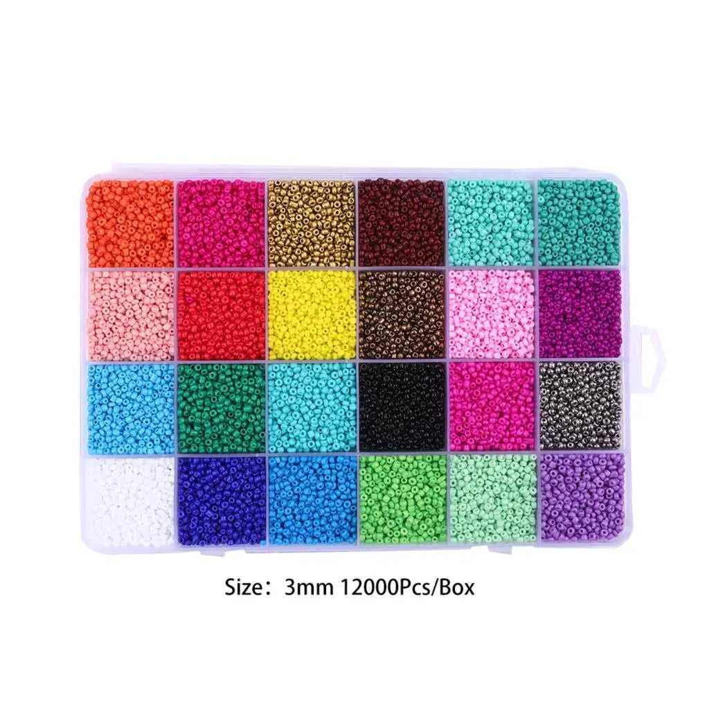 2–4mm Glass Rice Beads Kit 15–24 Grids, 15g/Grid 4000–24000pcs with Lobster Clasps & Cord for DIY Jewelry, Bracelets & Neckla The jack market .AU The jack market .AU Jewellery & Chains $ 76 14:29#BDH136-01