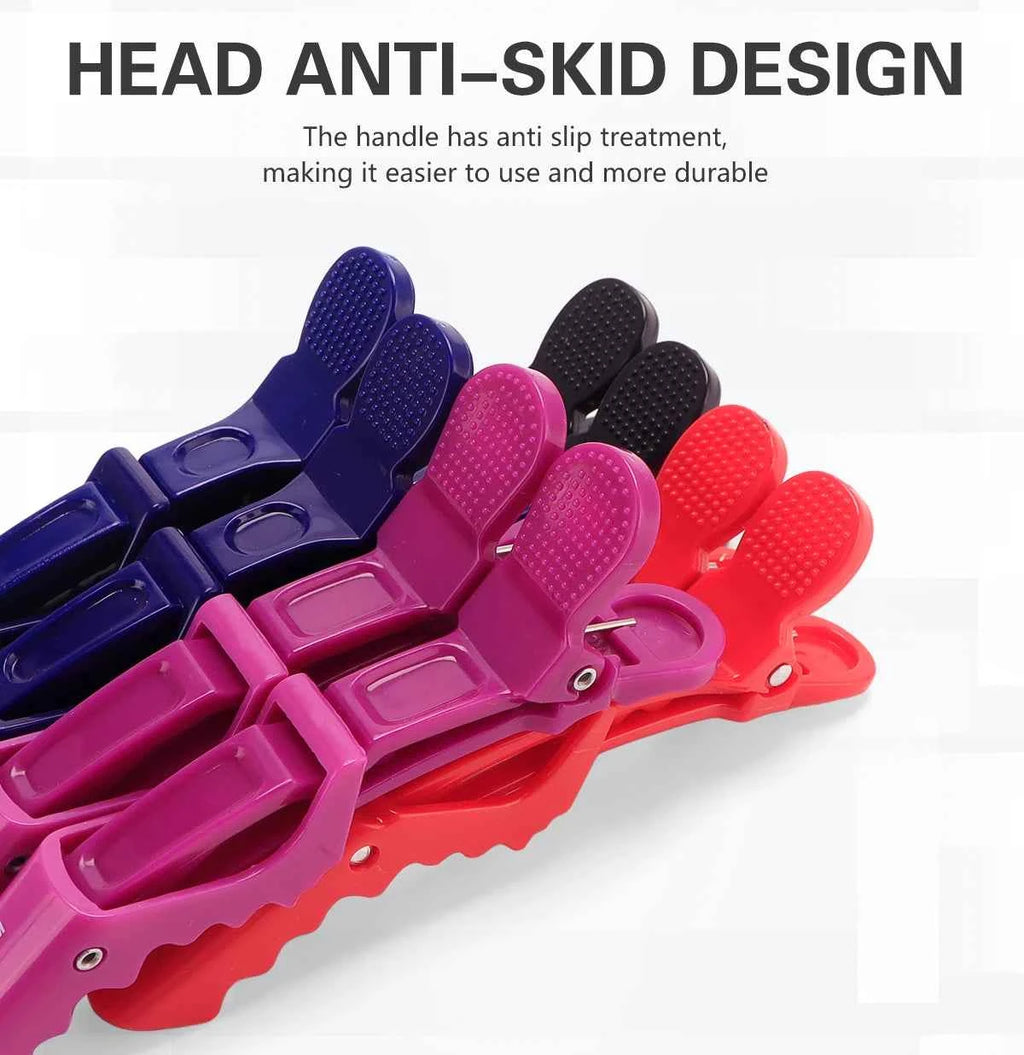 Stylish Hair Clips Set - 6 Durable Alligator Claws for Professional Styling & Salon Use