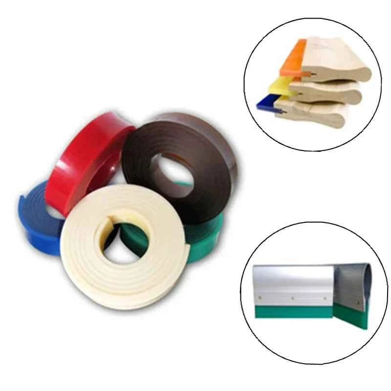 Squeegee Master 50mm Flat Silkscreen Squeegee - Durable Polyurethane Blade for Precision Printing