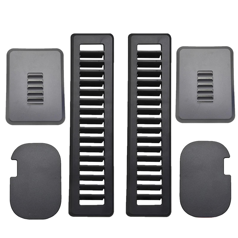 6pcs Car Tail Door D Pillar Decorative Replacement Cover Plate For Black Ford Transit Custom 2012-2023 Van Car Accessories