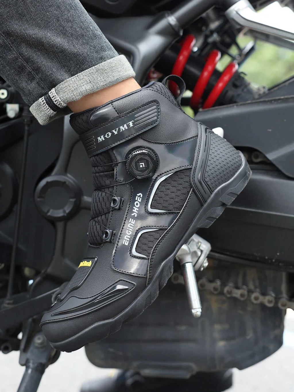 Motorcycle Riding Shoes Men's Breathable Leather Boots Casual Comfortable Slip-On Ankle Boots for Urban Cycling The jack market .AU The jack market .AU Step Up Your Style: Trendy Shoes for Every Occasion! $ 156 14:771#6068;200000124:200000899