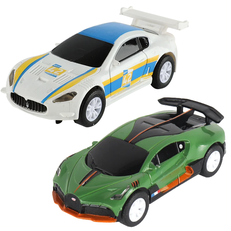 1:64 Slot Car Electric Race Track Set – 2-Pack Circuit Railway Toy